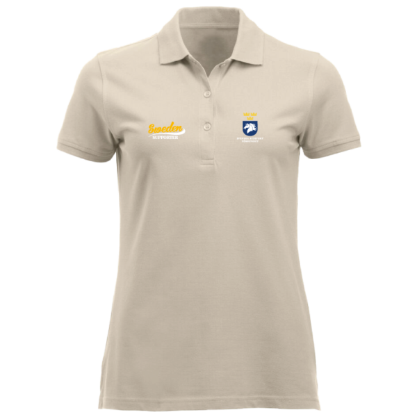 Sweden Supporter piké - Beige